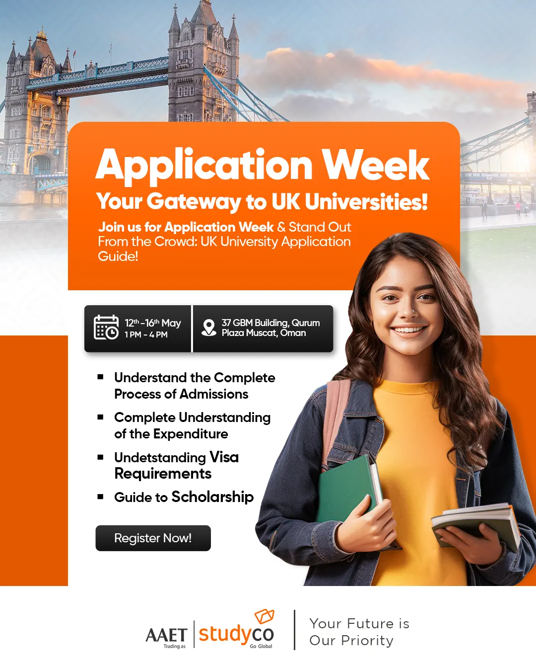 Application Week for study abroad in UK